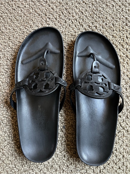 Tory Burch Shoes - Tory Burch Miller Cloud Sandal Black Size 11
